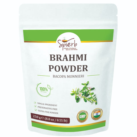 Spierb 100% Natural Brahmi Powder for hair and skin care.