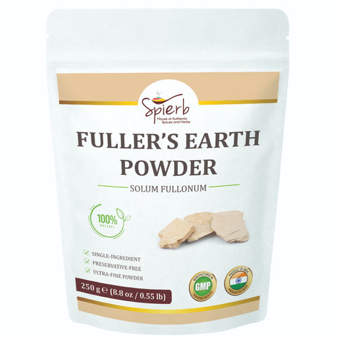 Spierb multani mitti powder pure fullers earth for natural face mask and skincare