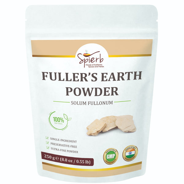Spierb multani mitti powder pure fullers earth for natural face mask and skincare