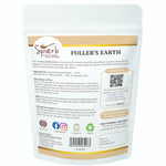 triple sifted multani mitti powder being mixed into a smooth clay face pack
