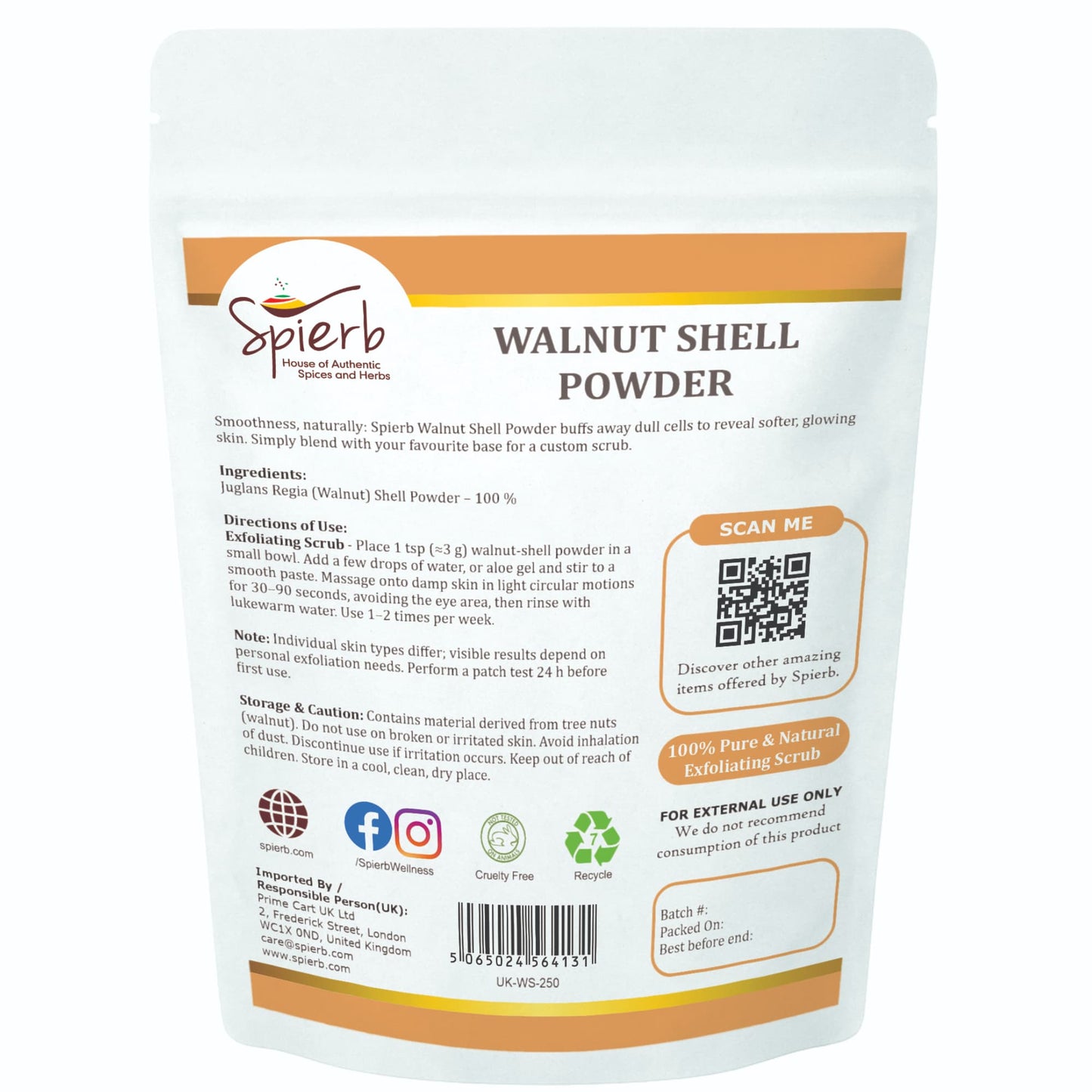 Spierb Walnut Shell Powder